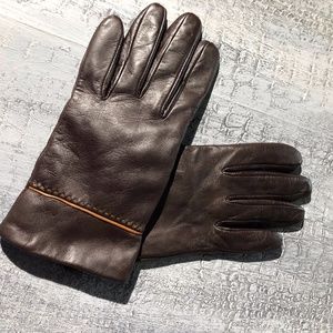 Supple Leather Isotoner Mocha Brown Cognac